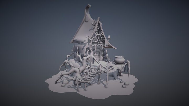 Lair of the Witch 3D Model