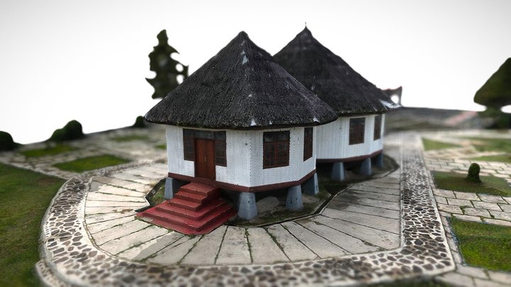 3D Model Rumah Adat Manggarai 3D Model