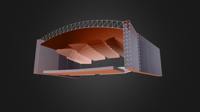 IFPA- Auditorium With Panels 3D Model