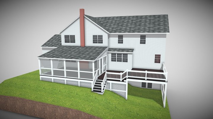 Screen and Deck 3D Model