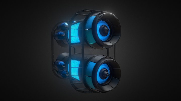 AQIP-Engine 3D Model