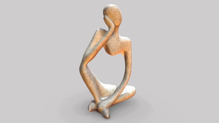 Thinking Statue 3D Model