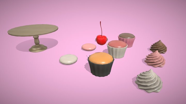 Cupcakes – Free 3D Model STL