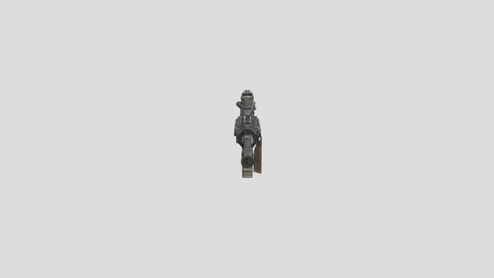 AR15 GRIPPED 3D Model