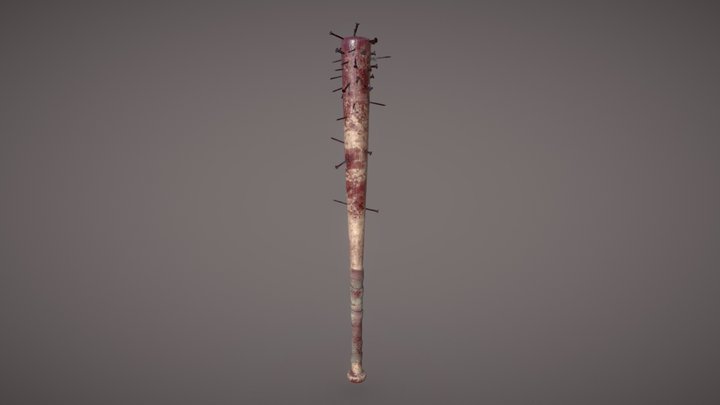 Spiked Baseball Bat 3D Model