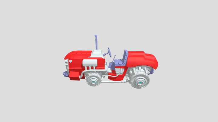 SM_Tractor 3D Model