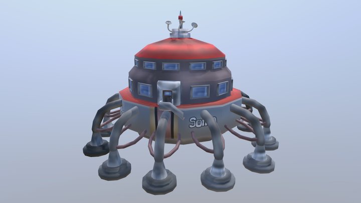 Luna Lander 3D Model