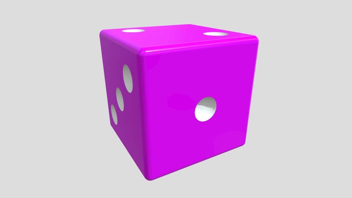 Pink Die 3D Model