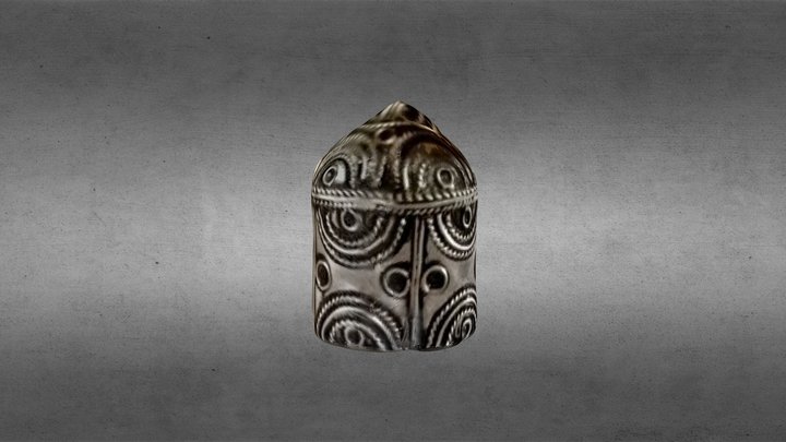 Ancient metal box from Morocco 3D Model