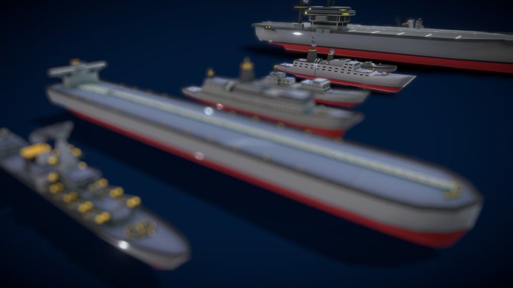V5 Colection Ship 3D Model