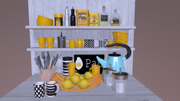 Cuisine 3D / 3D Kitchen 3D Model