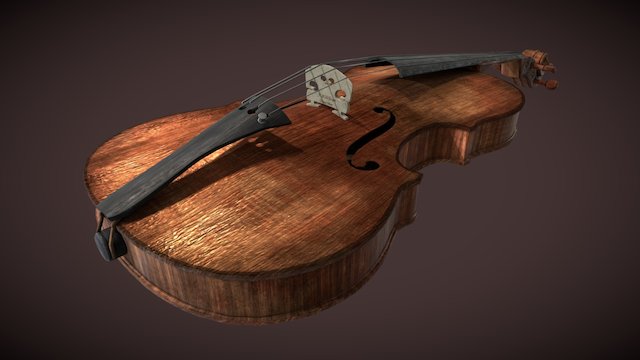 Stradivarius Violin: "Antonius" 3D Model
