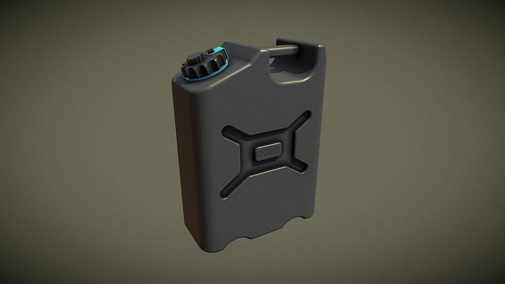20L Water Jerry Can | H20 Container | Military 3D Model