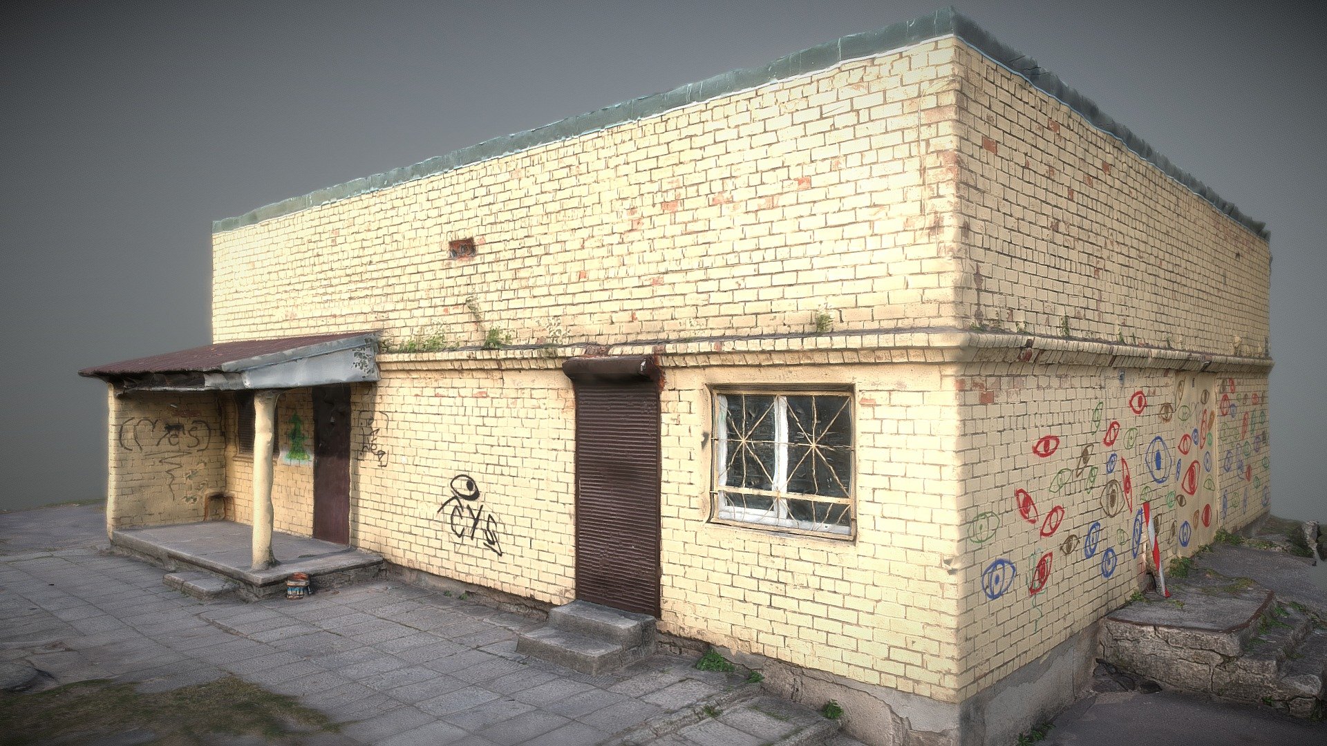 Brick Building - Buy Royalty Free 3D model by Abandoned Scans ...