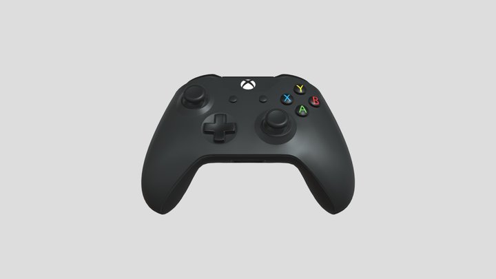 Black XBOX Controller 3D Model