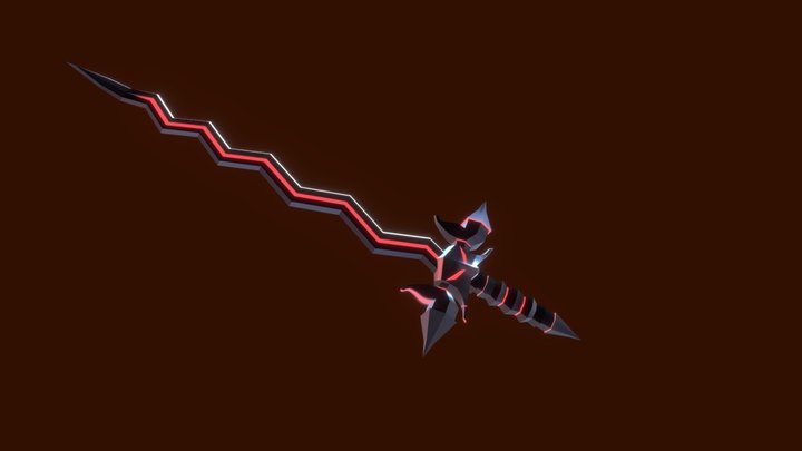 Jagged Sword 3D Model