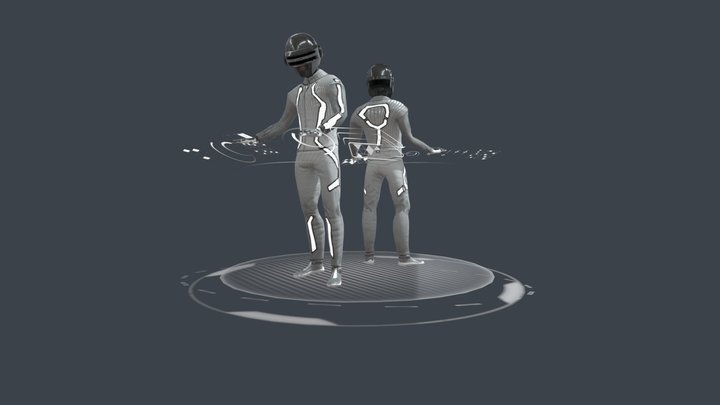 Personal Punk DJ-glTF 3D Model