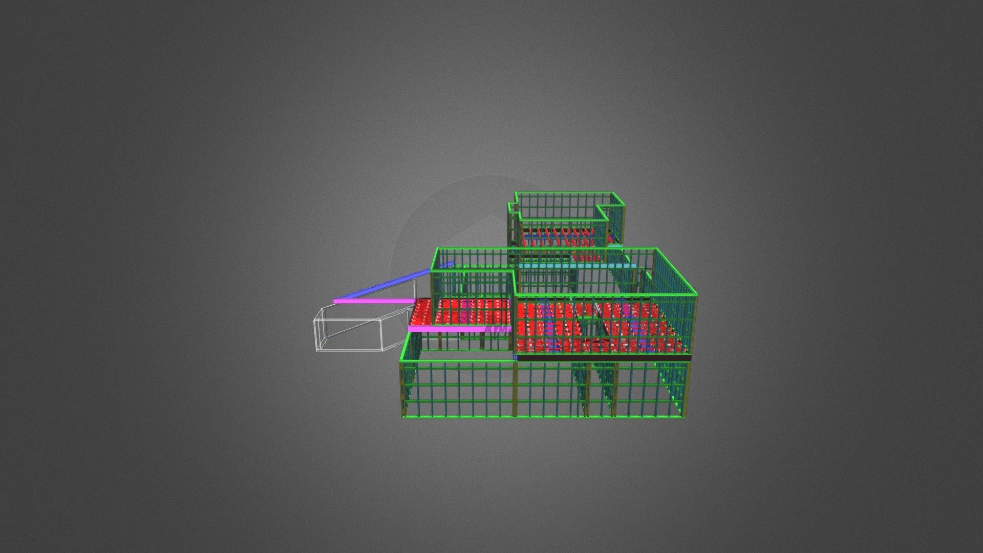 43 Boulcott St - Floor Truss Design - 3D model by TrussDesignLtd ...