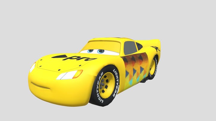 Lightning McQueen Pro 3D Model