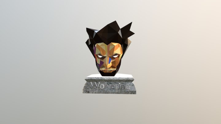 WOLVERINE LOW POLY 3D Model