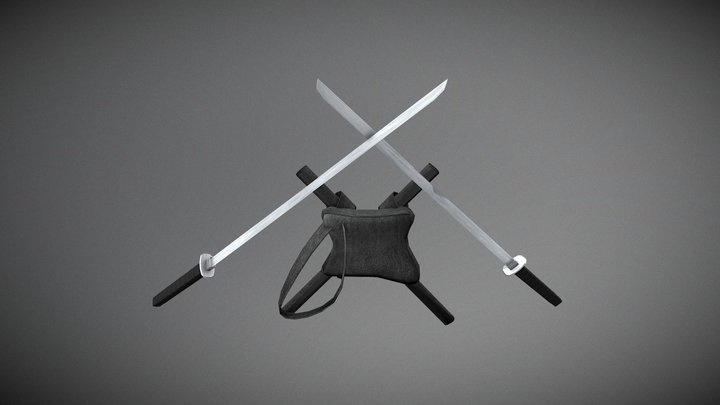 Deadpool's Katanas – Kostenloses 3D-Modell STL