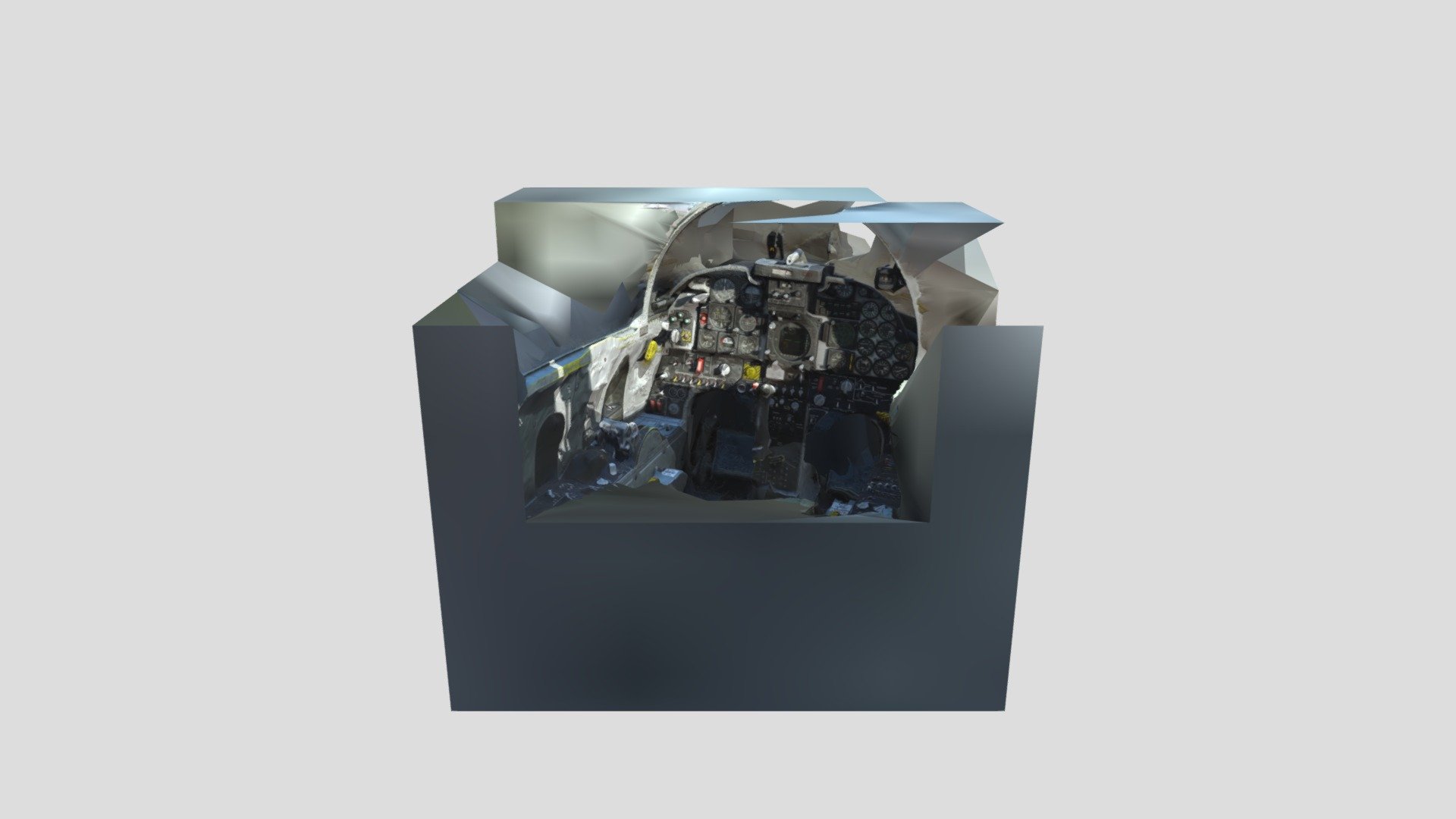 F-5E Cockpit from DCS — Sketchfab embed 3D viewer