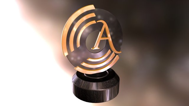 Teatro del Silenzio Award Trophy 3D Model