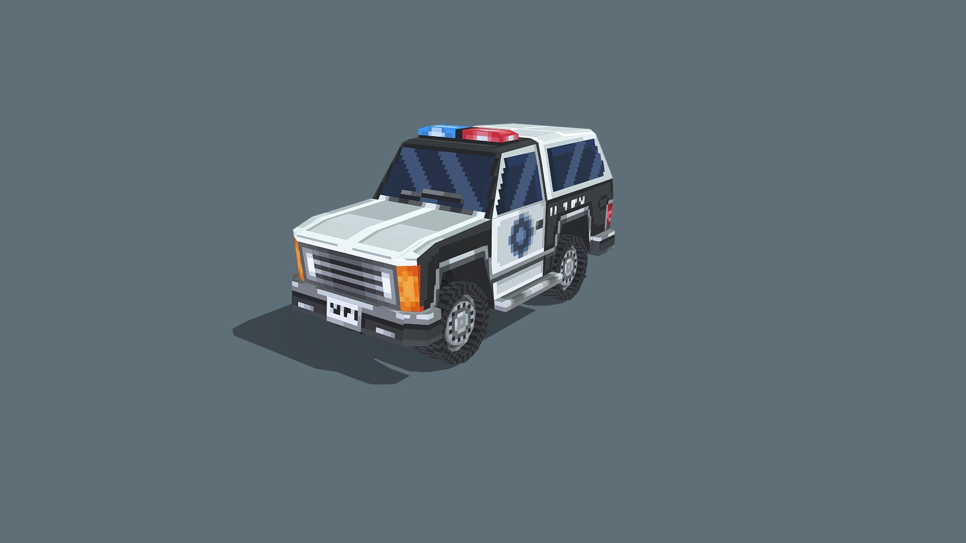 Police truck (Ranger) - 3D model by Vancient [264fd51] - Sketchfab