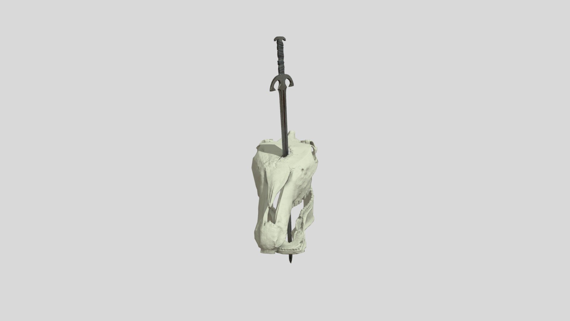 Jaws with sword