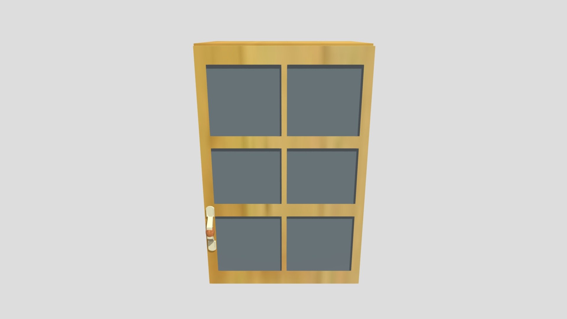 Wood glass door cabinet