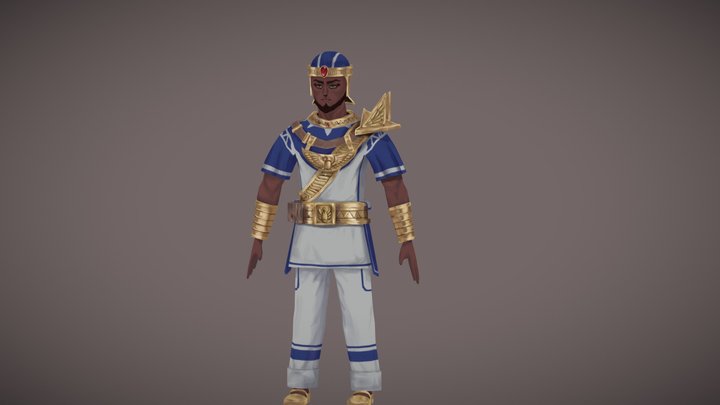 (STUDENT WORK) Egyptian Warrior 3D Model