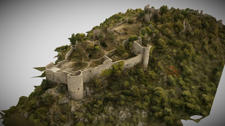 Ruines de Chateauneuf Villevieille 3D Model