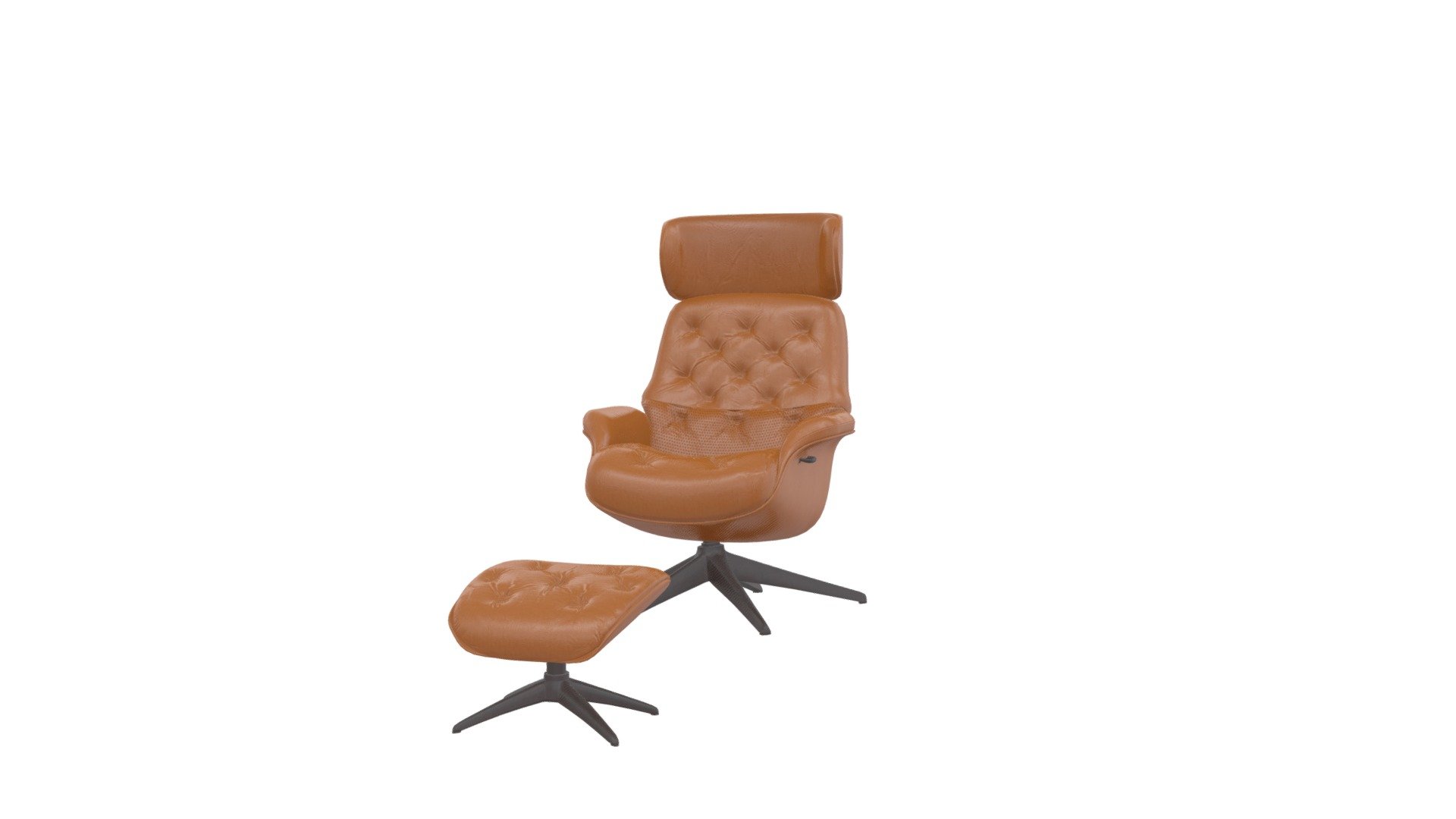 Armchair with Footrest. 3D model by SaiJeevan_1412 [26554c3] Sketchfab
