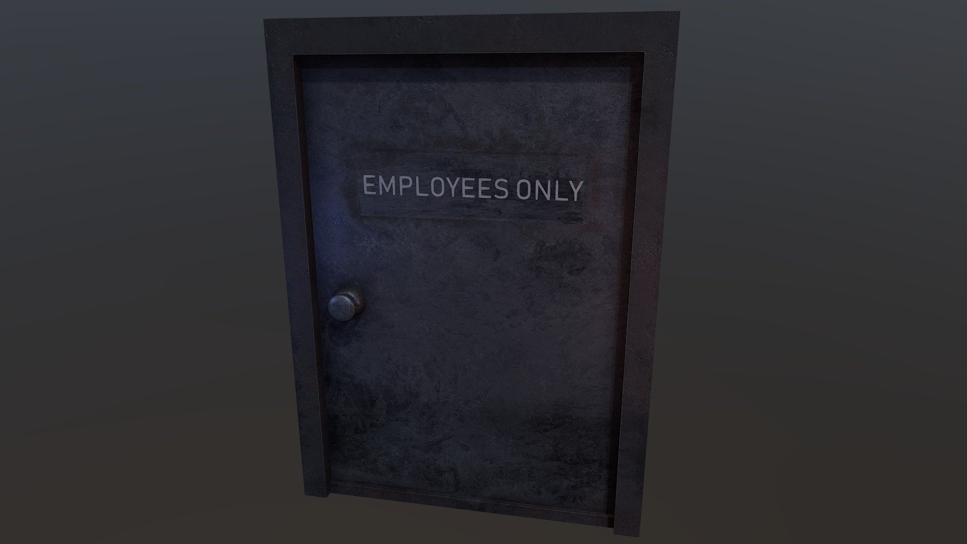 FNaF 1 (Employees Only) Door - Download Free 3D model by Glitch5970.