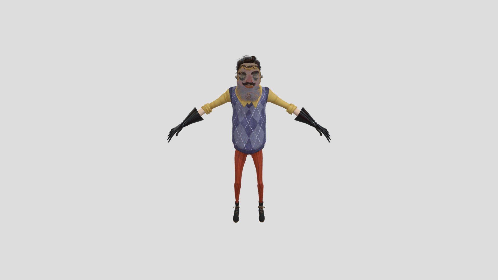 Hello Neighbor 2 Fake Neighbor - Download Free 3D Model By Irons3th ...