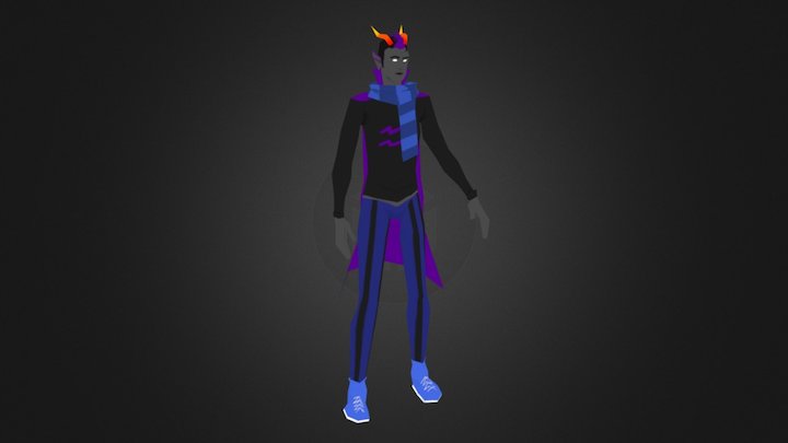Eridan Ampora Low Poly 3D Model