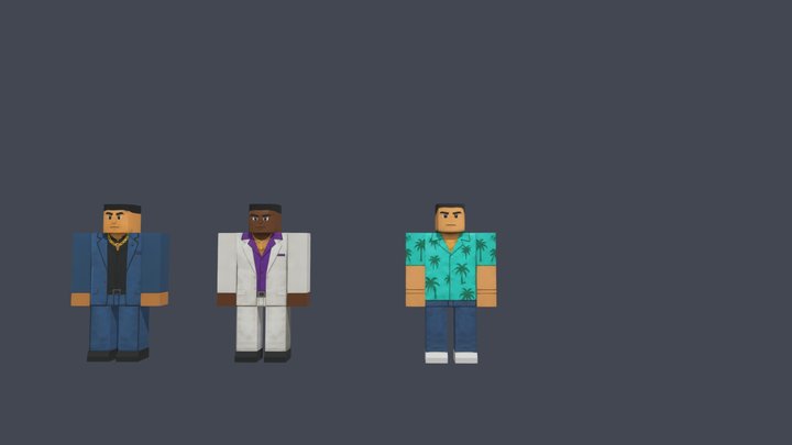 GTA VOICE CITY CHARACTER FAMOUSE – Free 3D Model STL