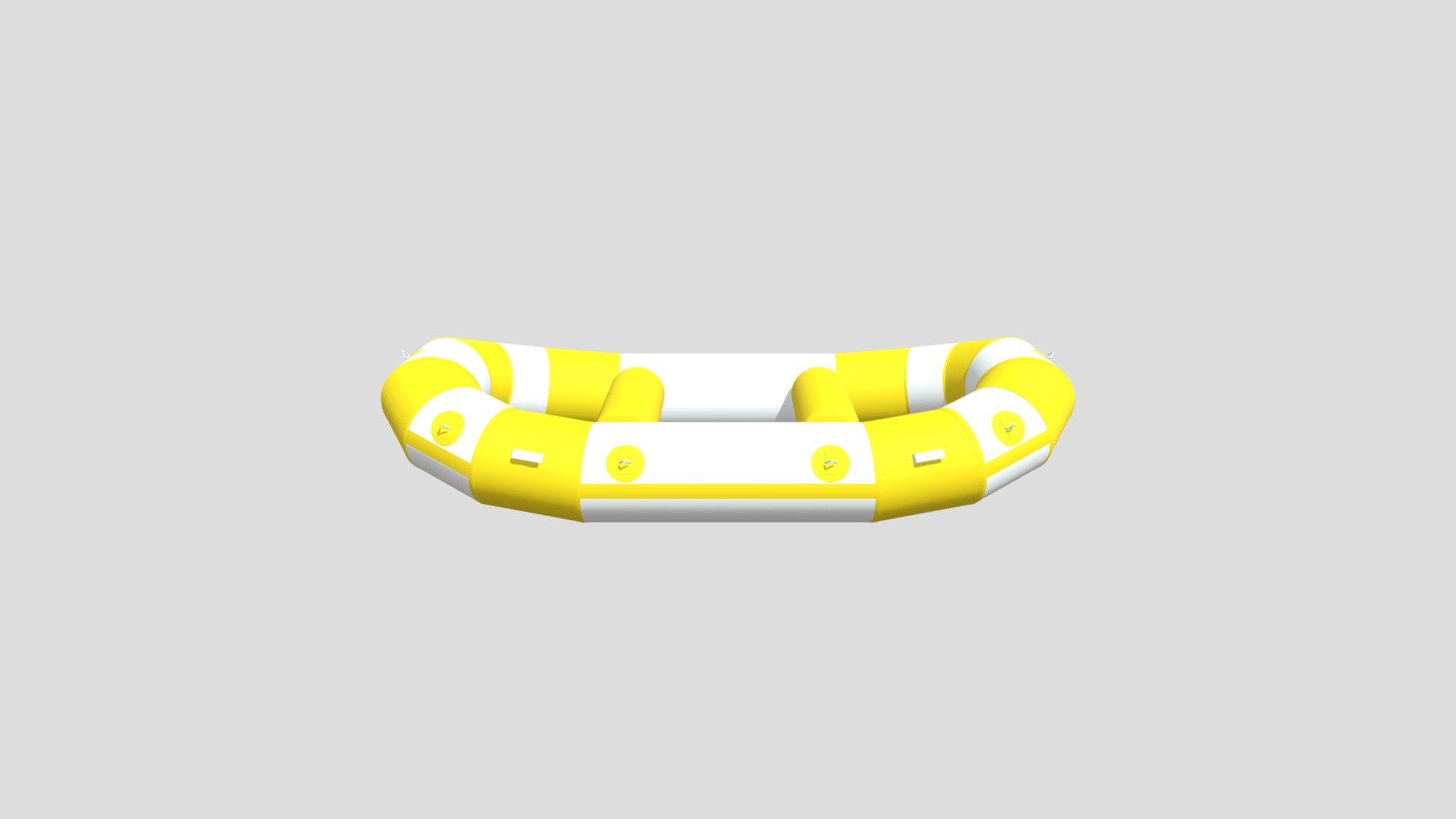 TYR - סירת רפטינג לבן צהוב — Sketchfab embed 3D viewer