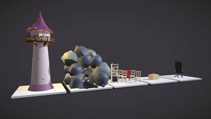 RETRY_homework_Accent_and_balance_color 3D Model