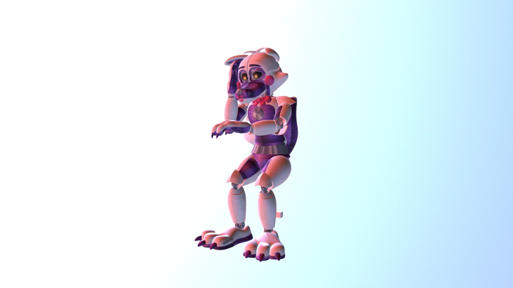 Funtime Shamir Sitting 3D Model