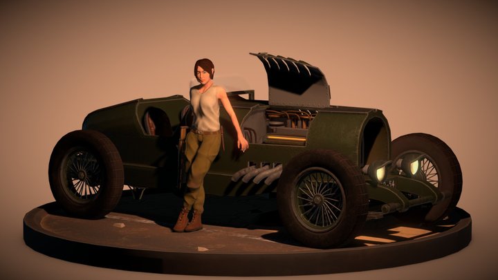 Female character 3D Model