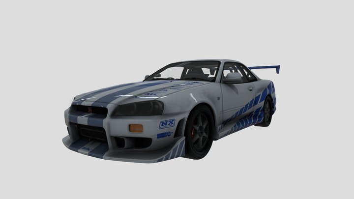 1999-nissan-skyline-gtr-r34-c-west-2f2f 3D Model