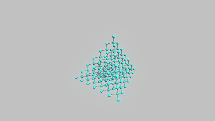 Diamond Molecular Structure 3D Model