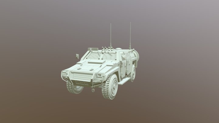 Cobra II Armored Vehicle by Otokar 3D Model