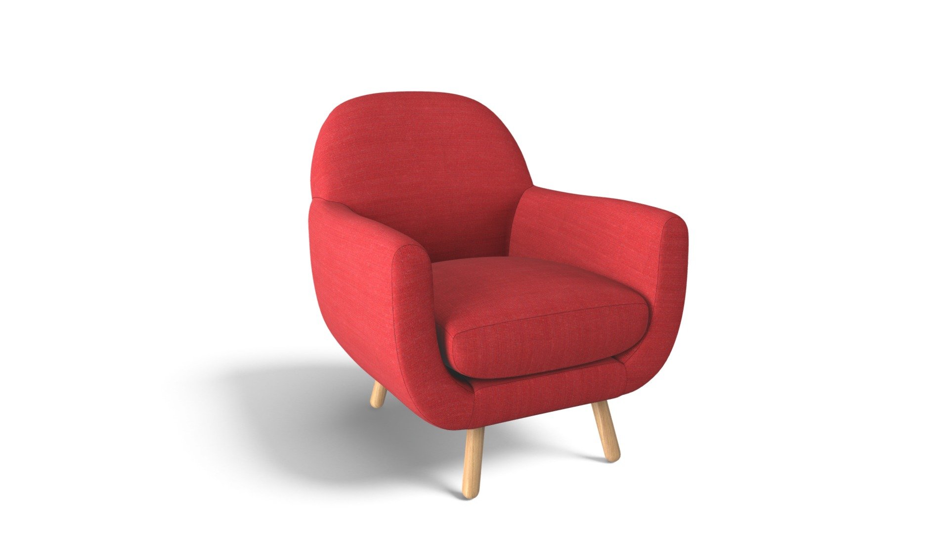 Jonah Armchair, Ketchup Red