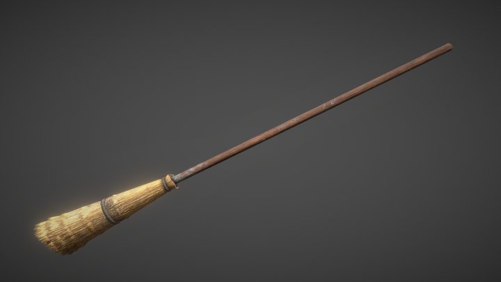 ATOM RPG Low-poly broom – Free 3D Model STL