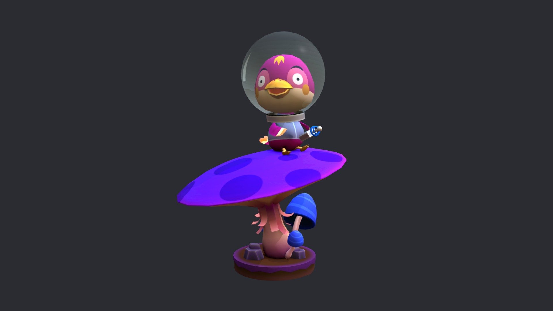 Animal Crossing Space Cave Explorer 3D model by reginatown [26624ef