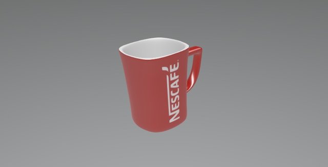 Red Mug Test 3D Model