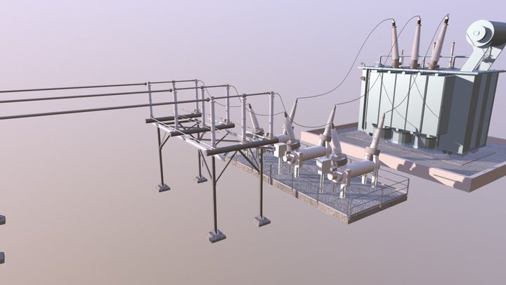 Substation: Disconnect Switch 3D Model