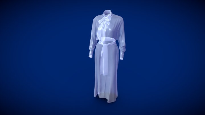 Silk Dress 3D Model